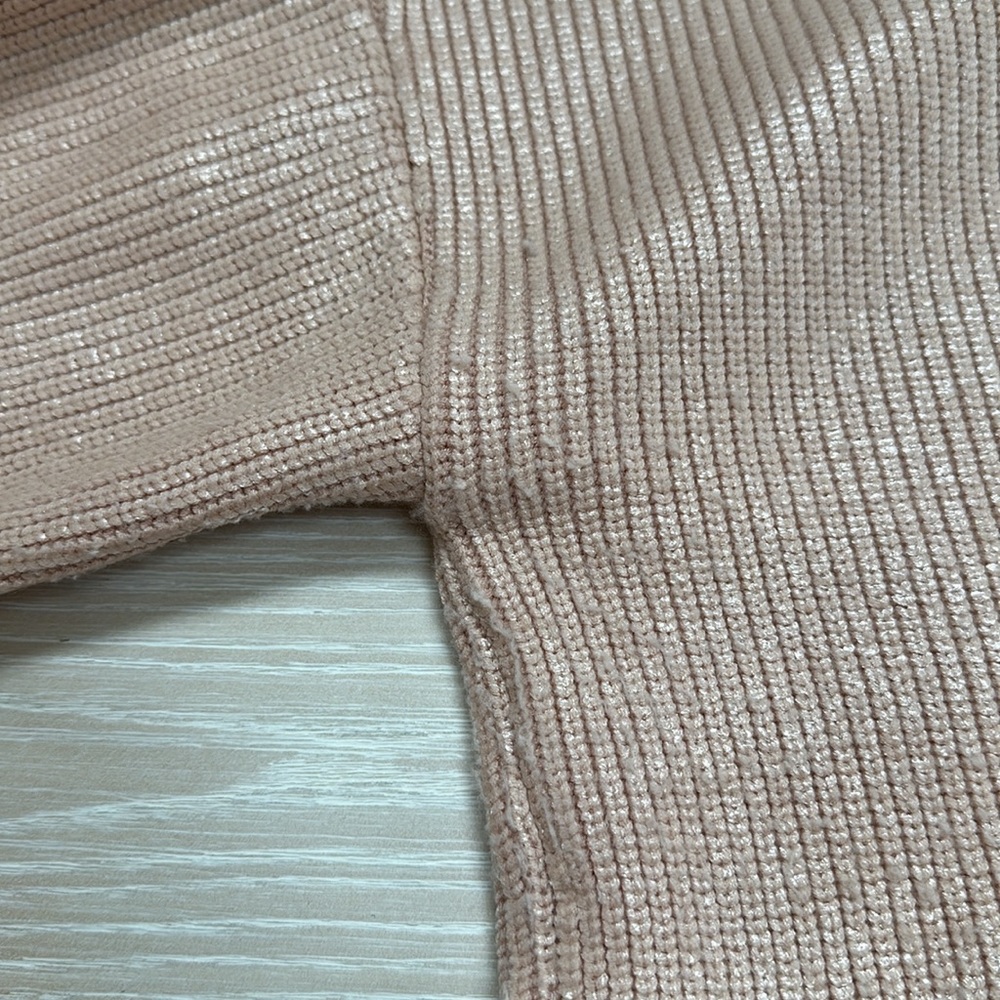 Emporio Armani Metallic Rose Crewneck Sweater Sz 42 - Picture 7 of 7